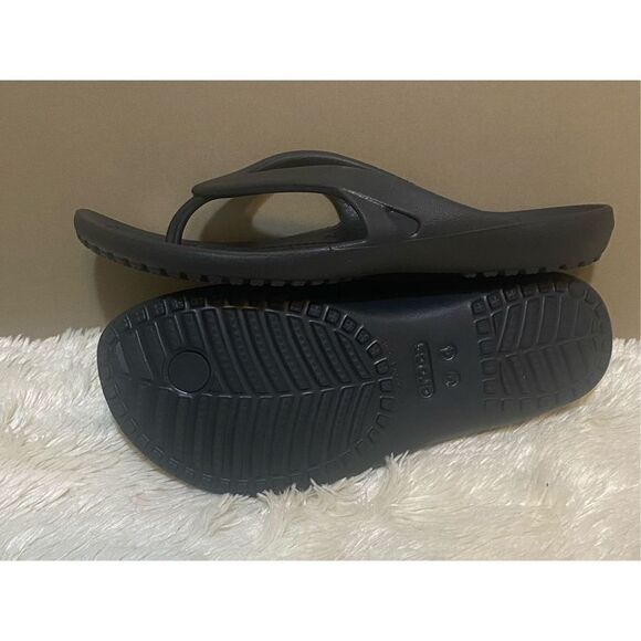 Crocs Women's Kadie II Flip Flops Black Sz 4 US - Picture 7 of 12
